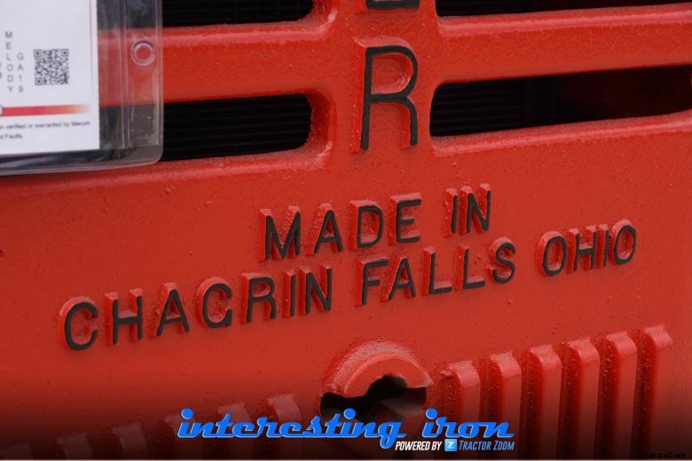 Logo on front of Leader tractor